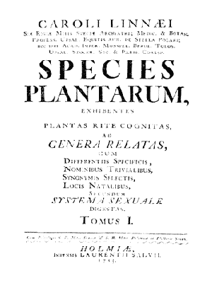 Species Plantarum