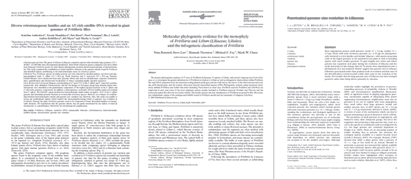 Fritillaria Research Papers